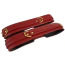 Фиксаторы для рук и ног Behave! Luxury Fetish Wrist To Thigh Cuff Set-Red, красные - Фото №3