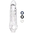 Насадка на пенис Size Up 3 Inch See-Thru Penis Extender With Pleasure Dots & Ball Loop, прозрачная - Фото №1