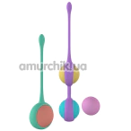 Набор вагинальных шариков Party Color Toys Boly, радужный - Фото №1
