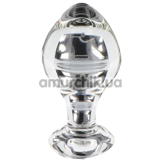 Анальна пробка Glass Worxx Brilliant Star, прозора - Фото №1