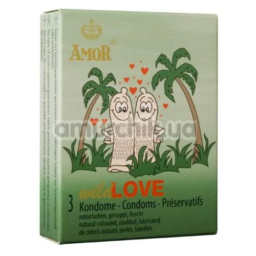 Amor Wild Love - с пупырышками, 3 шт