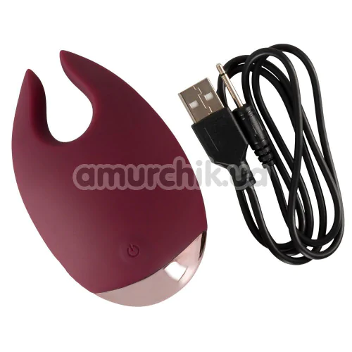 Клиторальный вибратор Magic Shiver Lay-On Vibe, бордовый