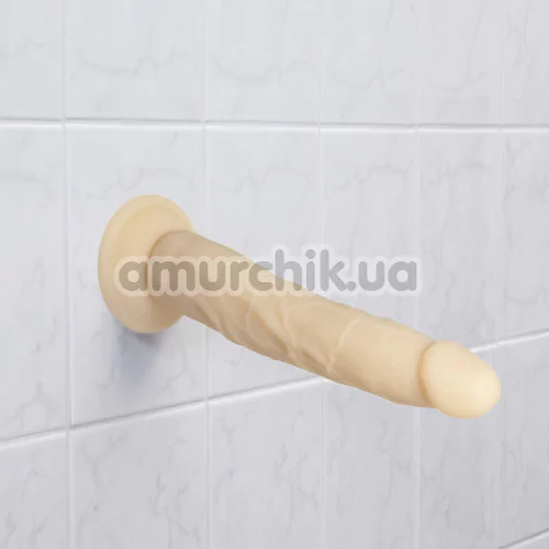 Фалоімітатор + віброкуля Addiction Naked Dual Density Bendable Silicone Dong 9, тілесний