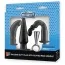 Набор из 3 анальных игрушек Menzstuff Silicone Butt Plug With Plated Rigid Handle, черный - Фото №11