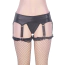 Комплект Star Night Leather-Look Garter Belt With Tiny Bows, черный: пояс для чулок + трусики-стринги - Фото №4