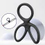 Ерекційне кільце Men's Play Triple Silicone Cock Ring B14, чорне - Фото №11