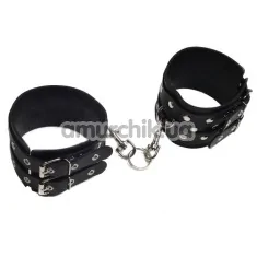 Поножи sLash Leather Double Fix Leg Cuffs, черные - Фото №1