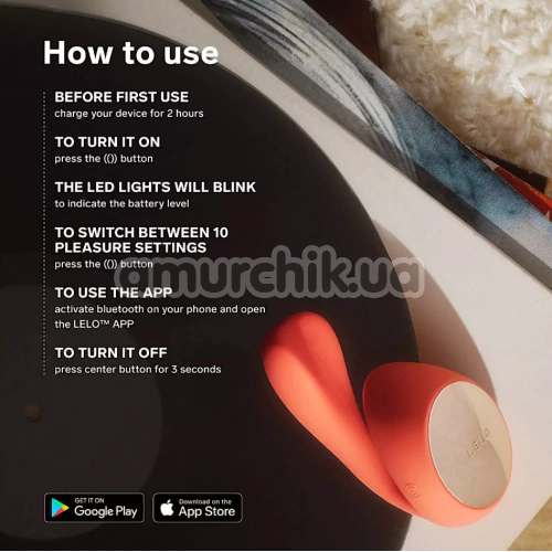 Вибратор Lelo Ida Wave (Лело Ида Вейв), оранжевий