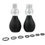Вакуумні стимулятори для сосків Nipple Pump Set, чорні - Фото №3