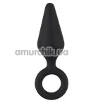 Анальна пробка Soft Touch Silicone Anal Plug S, чорна - Фото №1