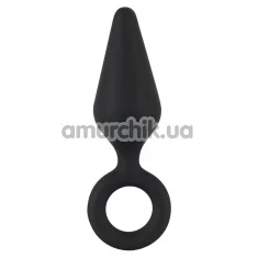 Анальна пробка Soft Touch Silicone Anal Plug S, чорна - Фото №1