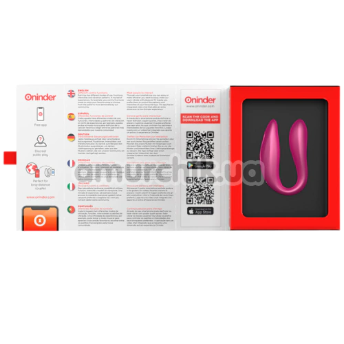 Вибратор Oninder Lisboa, розовый