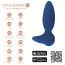 Анальная пробка с вибрацией Adrien Lastic Exploring Senses Little Rocket 2.0, синяя - Фото №8