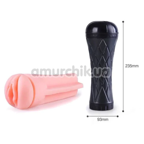 Мастурбатор з вібрацією Men Powerup Passion Cup Pocket Pussy Vagina, тілесний