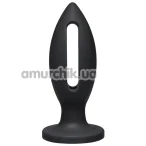 Анальная пробка Kink Lube Luge Premium Silicone Plug 5, черная - Фото №1