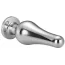 Анальная пробка с прозрачым кристаллом Gleaming Love Large Pleasure Plug, серебряная - Фото №4