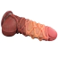 Фалоімітатор Dual-Layered Silicone Nature Cock LV411072, коричневий - Фото №6