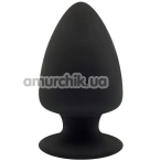 Анальная пробка SilexD Premium Silicone Plug Model 1 Size L, черная - Фото №1