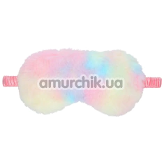 Маска на очі Ouch! Fluffy Blindfold, різнокольорова - Фото №1