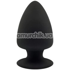 Анальна пробка SilexD Premium Silicone Plug Model 1 Size L, чорна - Фото №1