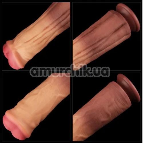 Фаллоимитатор Dual-Layered Silicone Nature Cock LV411016, телесный