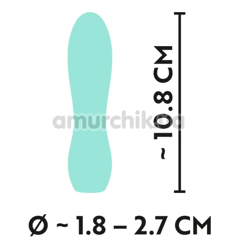 Вібратор Mini Vibrator Cuties 554227, бірюзовий