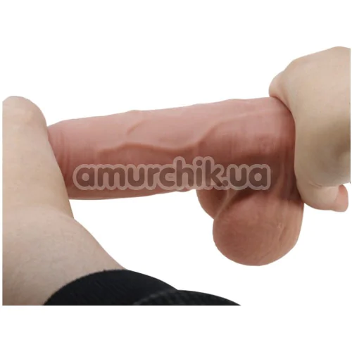 Фаллоимитатор Sliding Skin Bendable 8.5, светло-коричневый