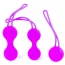 Набір вагінальних кульок Boss Series Silicone Kegal Balls Set, фіолетовий - Фото №1
