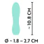Вібратор Mini Vibrator Cuties 554227, бірюзовий - Фото №5