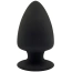 Анальная пробка SilexD Premium Silicone Plug Model 1 Size L, черная - Фото №1