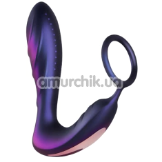 Вібростимулятор простати з ерекційним кільцем Hueman Black Hole Remote-Controlled Anal Vibrator, фіолетовий - Фото №1