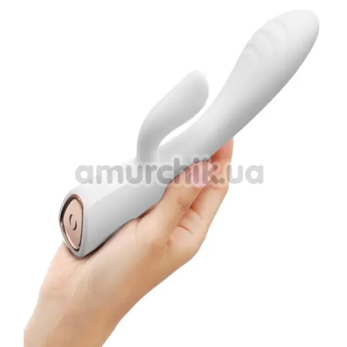 Вибратор с подогревом Dorcel Flexi Rabbit, белый