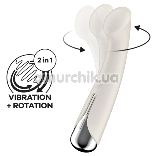 Вібратор для точки G з ротацією Satisfyer Spinning G-Spot 1, бежевий