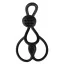 Ерекційне кільце Triple Ball / Cock Ring & Clit Stimulator, чорне - Фото №2