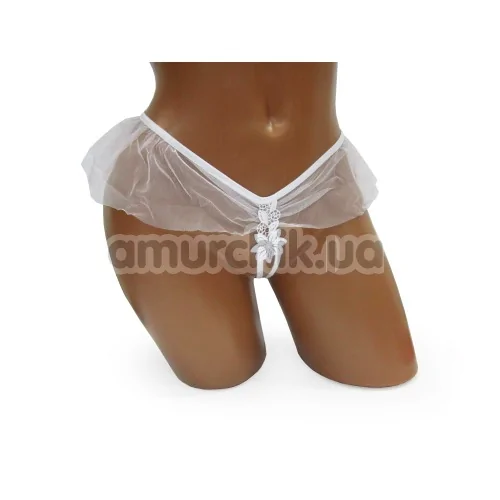 Трусики-стринги женские G-String белые (модель 2394) - Фото №1