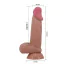 Фалоімітатор Sliding Skin Bendable 7.6, коричневий - Фото №5