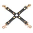 Ремінці для фіксаторів Liebe Seele Dark Candy Hogtie With Gold Hardware, чорні - Фото №1