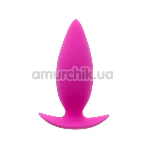 Анальная пробка Bootyful Silicone Unisex Small, розовая - Фото №1