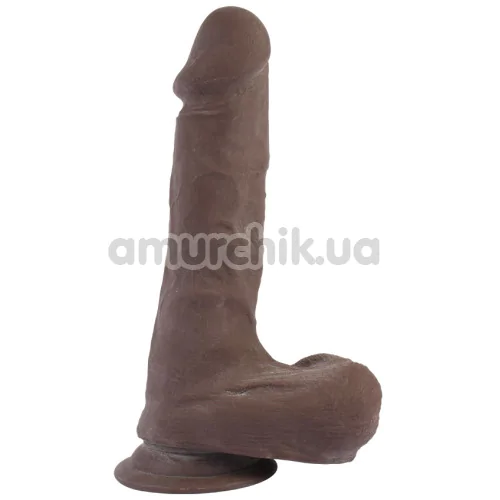 Фалоімітатор T-skin ReaL Cock Shoot, коричневий
