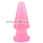 Анальная пробка Hi-Rubber Anal Delight Plug, розовая - Фото №1