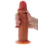 Фаллоимитатор Get Real Skin Foreskin Dong 15 cm, светло-коричневый - Фото №3
