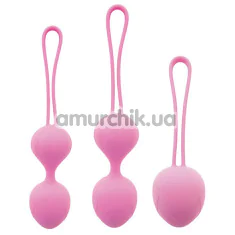 Набір вагінальних кульок S Pleasures Premium Trio Kegel Trainer, рожевий - Фото №1