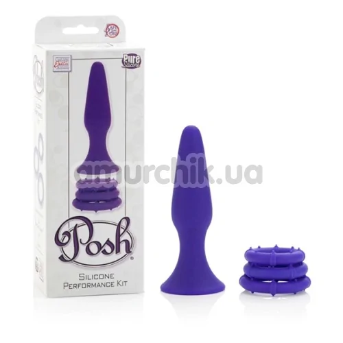 Набір з 4 предметів Posh Silicone Performance Kit, фіолетовий