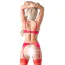 Комплект Cottelli Lingerie Set, красный: бюстгальтер + пояс для чулок + трусики-стринги - Фото №3