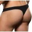 Трусы-стринги мужские Microfiber Waflle Low-Rise Thong, черные - Фото №4
