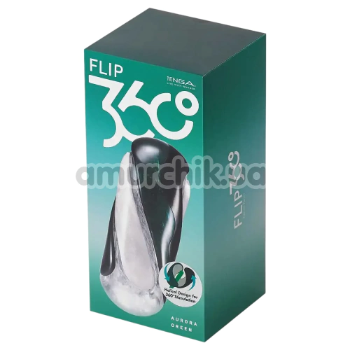 Мастурбатор Tenga Flip 360, бело-зеленый