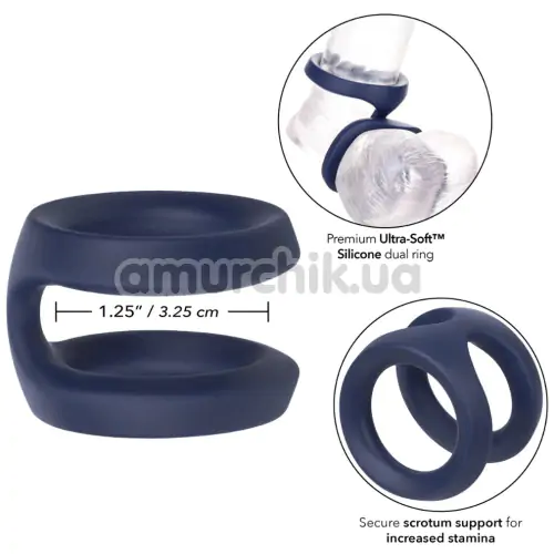Ерекційне кільце для члена Viceroy Dual Ring, синє