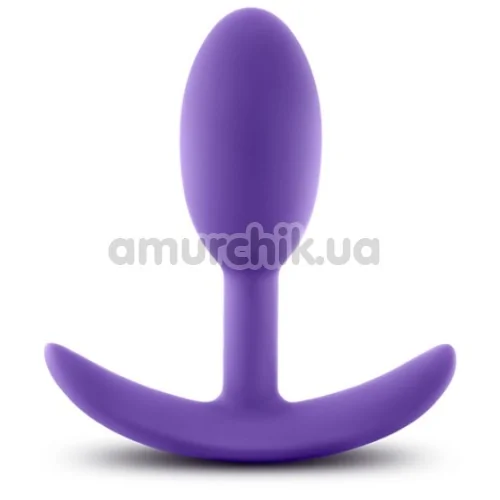 Анальна пробка Luxe Wearable Vibra Slim Plug Small, фіолетова - Фото №1