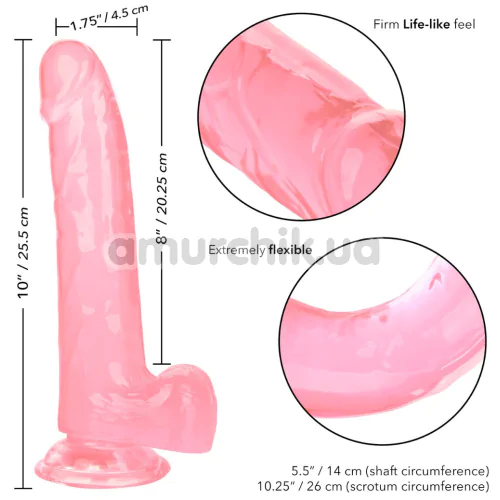 Фаллоимитатор Size Queen Dong 8, розовый