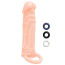 Насадка на пенис Size Up 1 Inch Realistic Penis Extender With Ball Loop, телесная - Фото №2